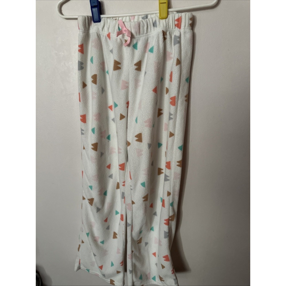 Eddie Bauer Kids Fleece‎ Pajamas Pants L (14/16) Triangles Design FlameResistant